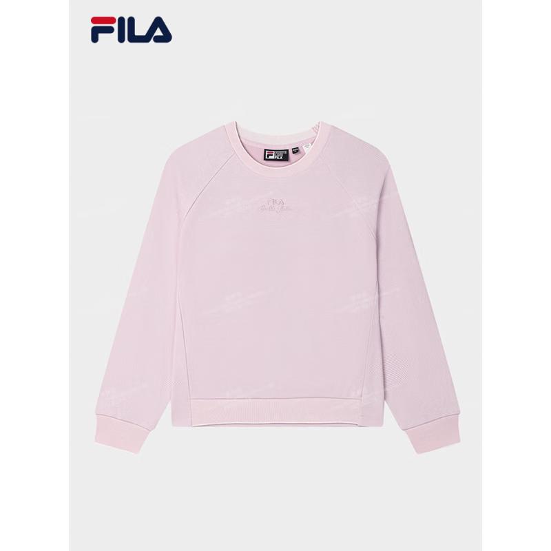 FILA Women s 2025 Spring Crew Neck Loose Knit Sweatshirt L
