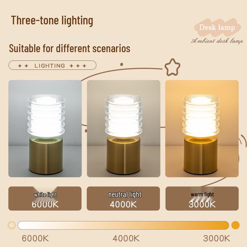 Creative LED Acrylic Night Light - Bedroom Desk Lamp Ornament