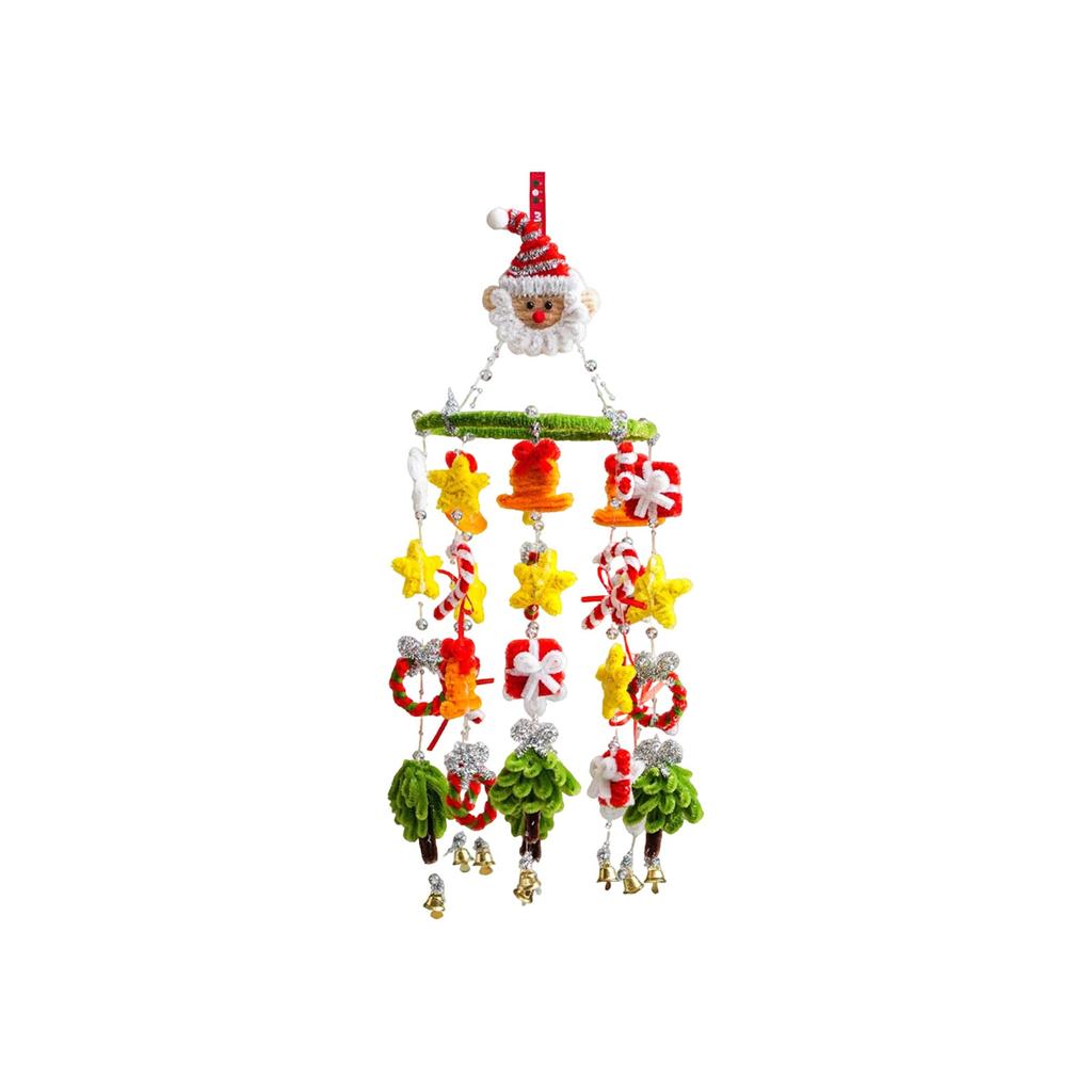 Pipe Cleaner Christmas Tree Wind Chimes Wreath Ornament DIY Craft