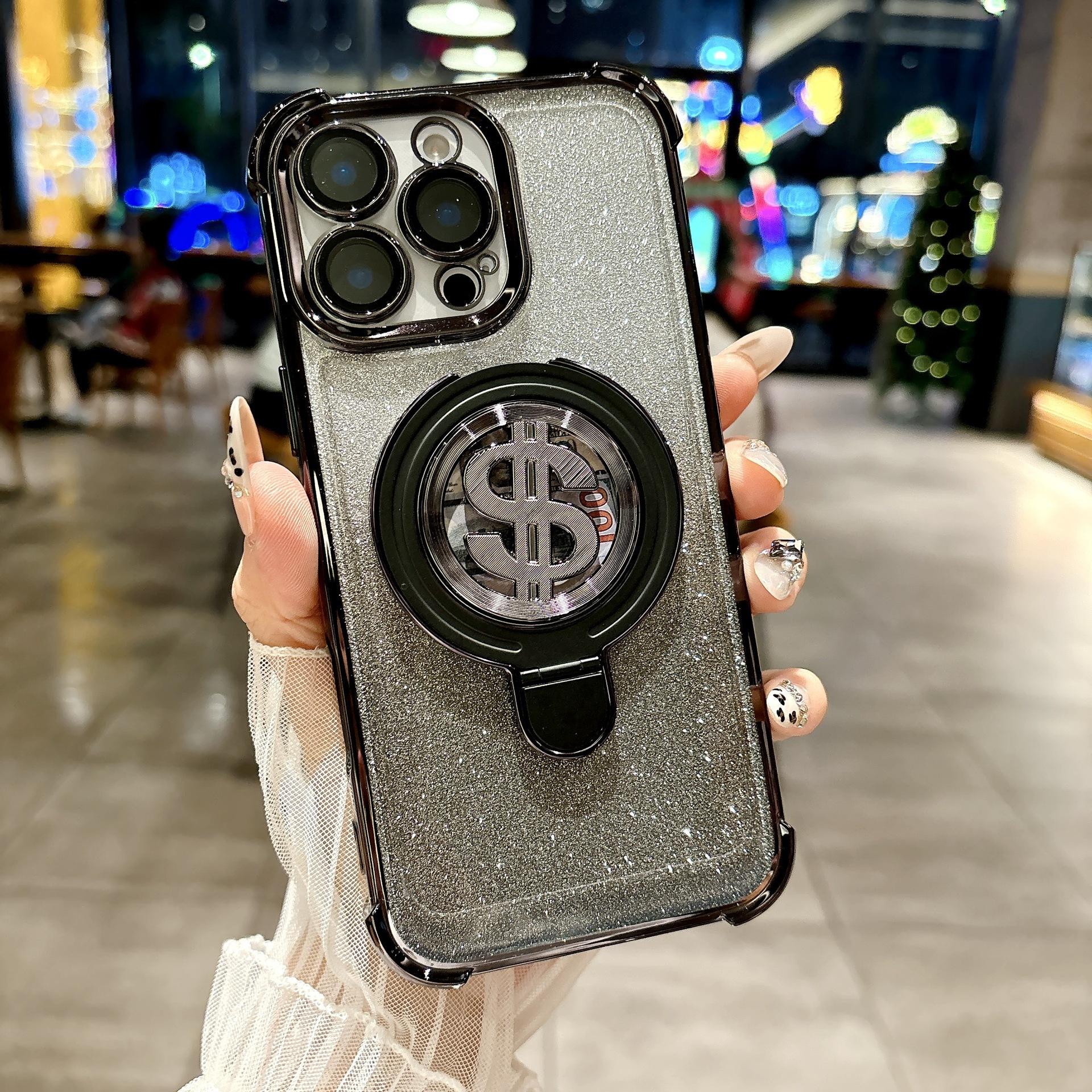 

The Gyroscope Hardware Stand Is Suitable for The Four corner Airbag Drop Protection of The Samsung S25ultra Phone Case S23fe New Model A56 Galaxy Note20Ultra