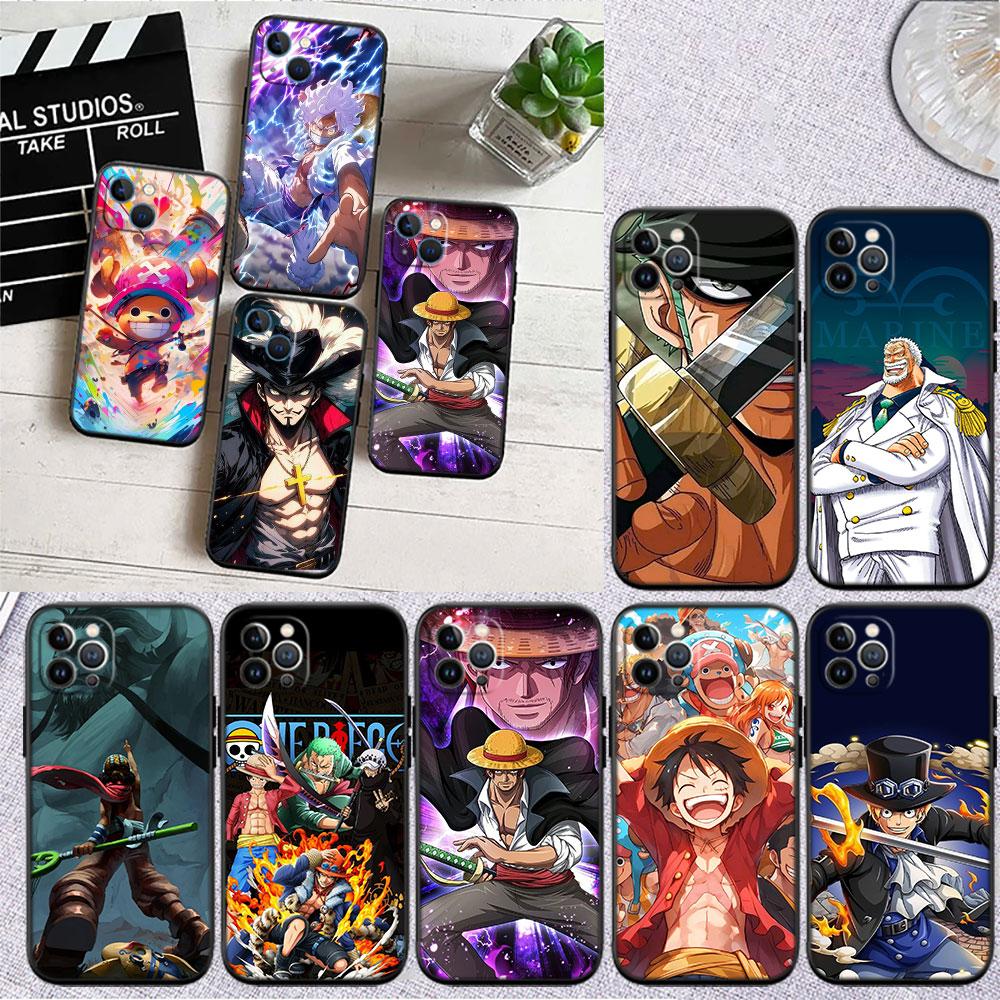 Cartoon One Piece Soft Shell Phone Case for Redmi Note 13 14 Pro+ Plus A3 A3X 13X 13C 13R 14S 14C 14R
