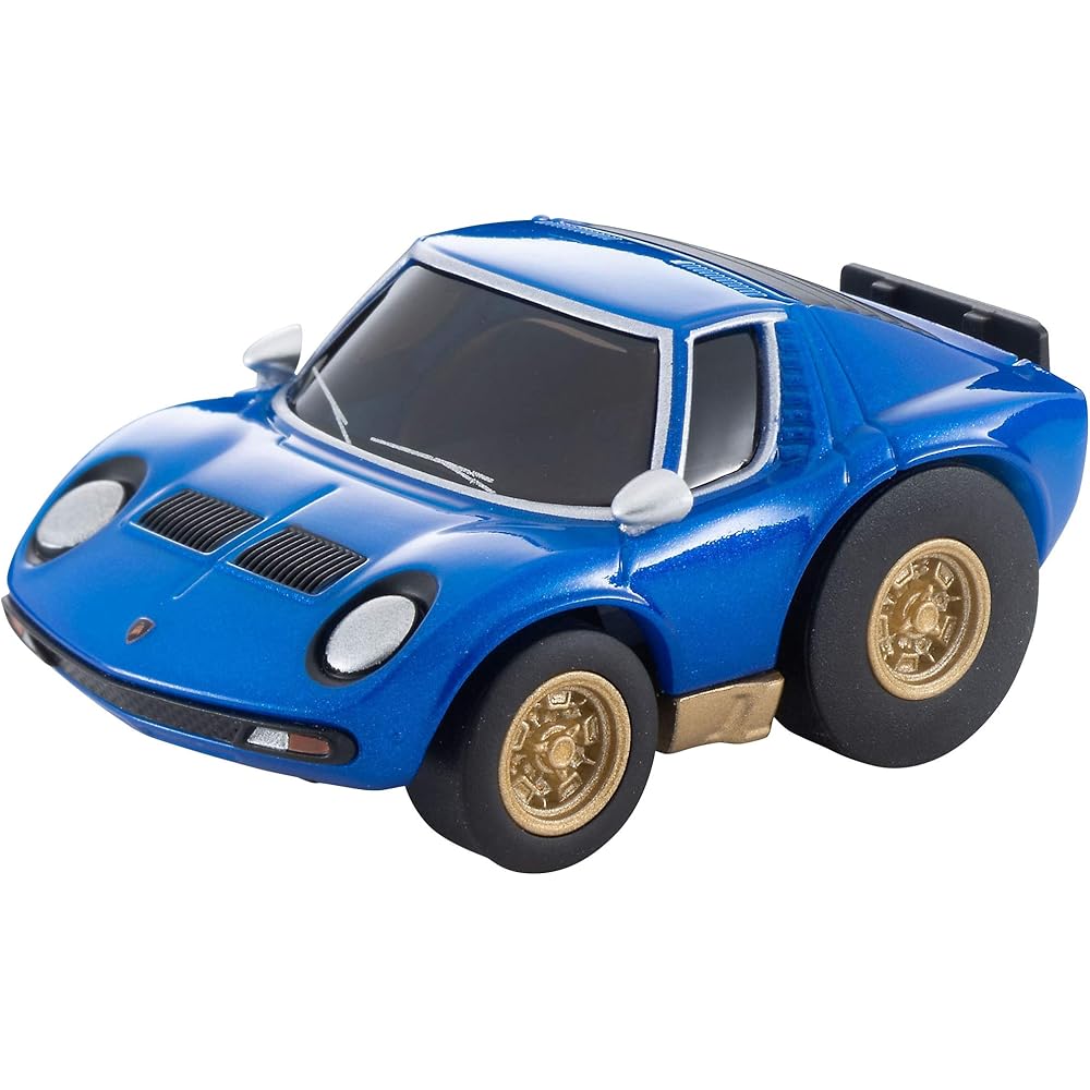TOMYTEC Choro-Q Zero Z-73b Lamborghini Miura SV Blue Diecast Model Car