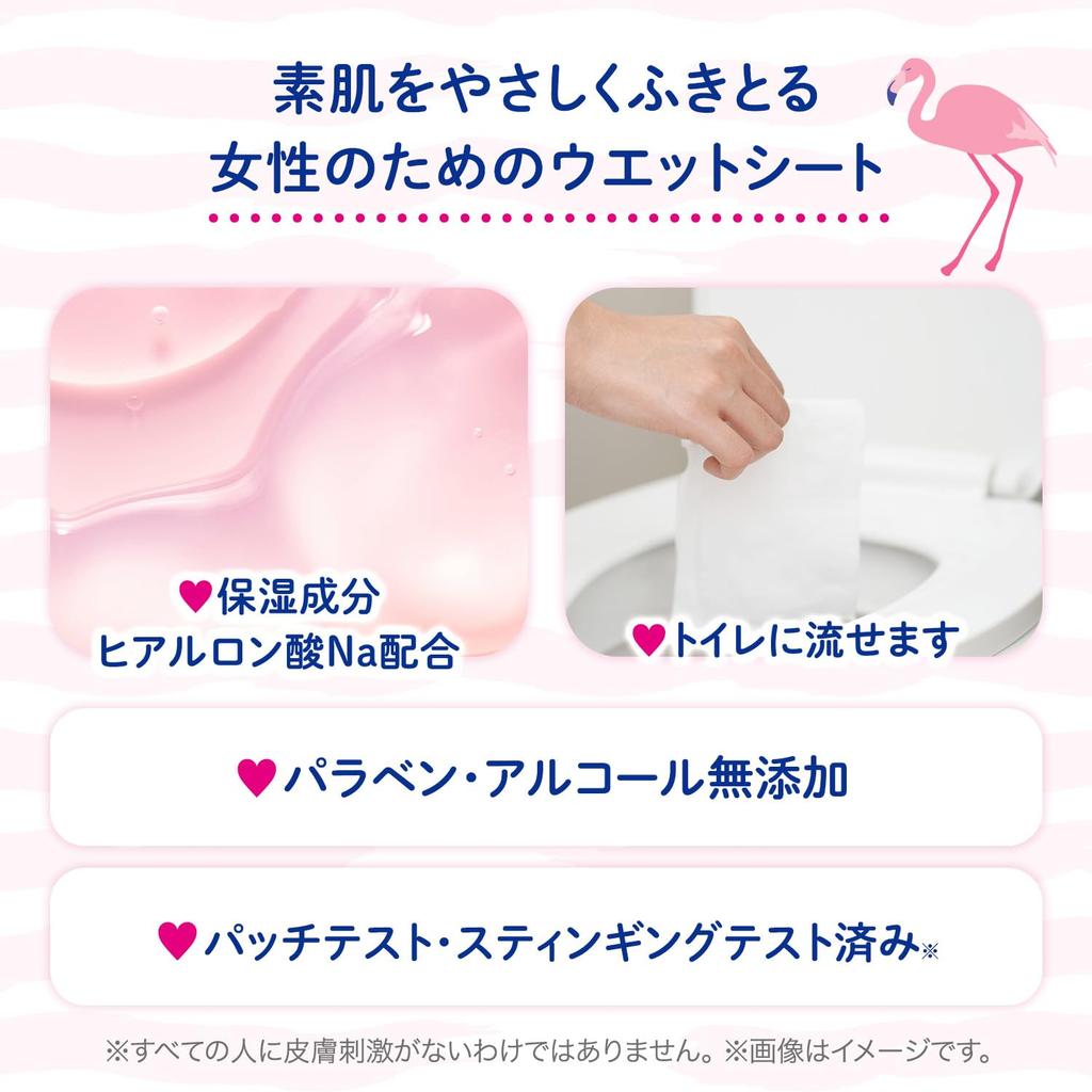 LEC Delicate Wet Mini Pack x 3 Made in Originally Made from Baby Wipes Women's Wipes, Femia, 10-Sheet (Soap Scent), Flushable, Japan,