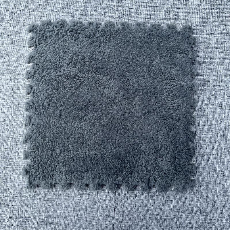 Bedside Plush Carpet Splicing Foam Floor Mat Cutting Winter Warm and Cold Resistant Velvet Texture Tatami Mat Bedroom Living Room Kitchen Home