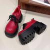 Fashion Flats Platform Women Sport Shoes Fashion Dress Loafers Shoes Casual Lace Up Sneakers 2025 Autumn Walking New Zapatillas De Mujer