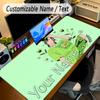 Large Mouse PadBillie Eilish Custom Name Text Personalized Desk Mat Non Slip Gaming Pad