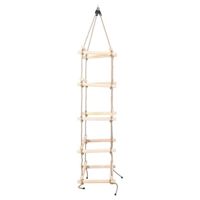 VidaXL Échelle de corde pour enfants 200 cm Bois 91802
