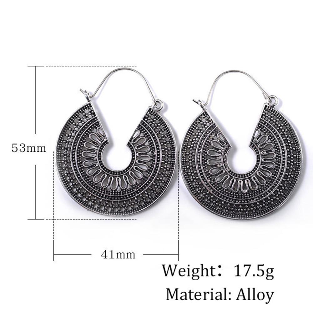 Women Hollow-out Delicate Bohemian Style Party Openwork Earrings Fashion Jewelry Set