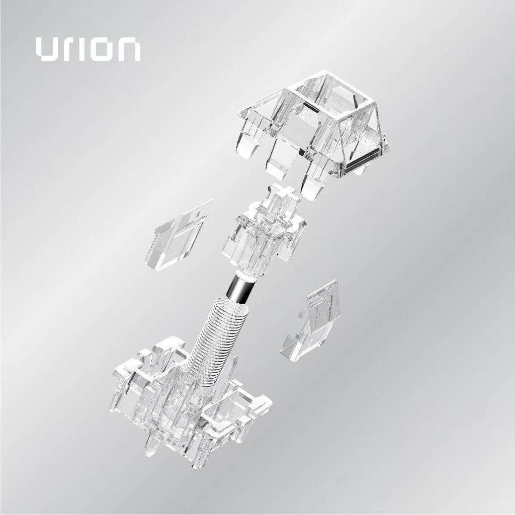 UR Ice Magnetic Extreme Switch Fully Transparent Two Light Guides Magnetic Mechanical Gaming Keyboard Linear 22mm Double Spring