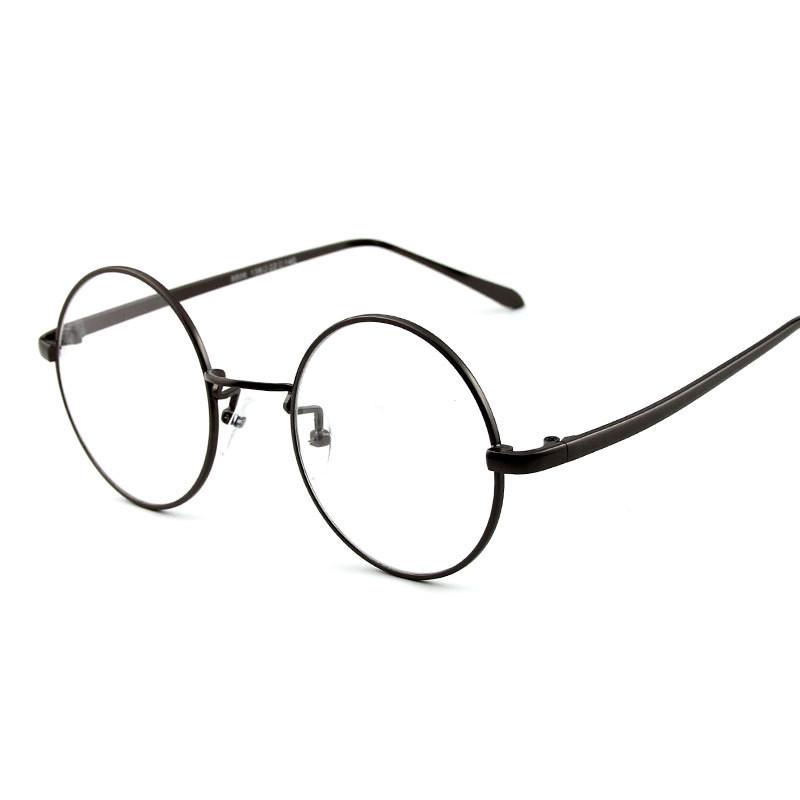 2024 Trendy Retro Round Metal Eyeglasses Frames for Men & Women - Korean Style