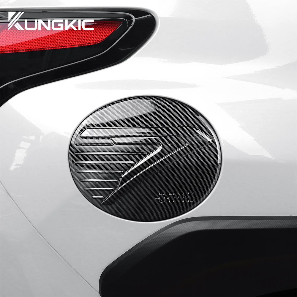 ABS For Subaru Crosstrek 2025 For Impreza 2025 Carbon Fiber Style Fuel Tank Cap Sticker Accessories Trim Lid Oil Box Decoration