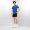 Li Ning Badminton Series Color Block Quick-Dry Breathable Training Competition Short Sleeve Shorts Casual Sports Set Unisex sports set AATV077-3