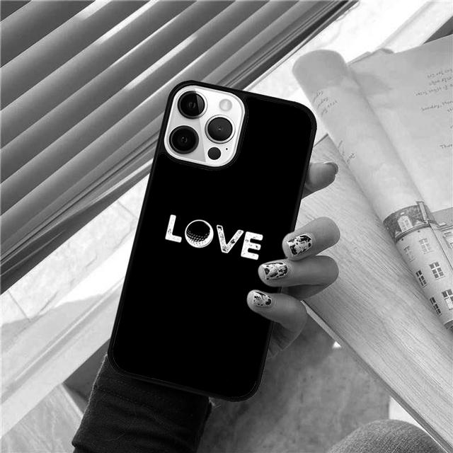 Love Golf Coque Shell For iPhone 17 Air 15 16 14 13 12 Pro Max 11 Pro Max Plus Phone Case Cover