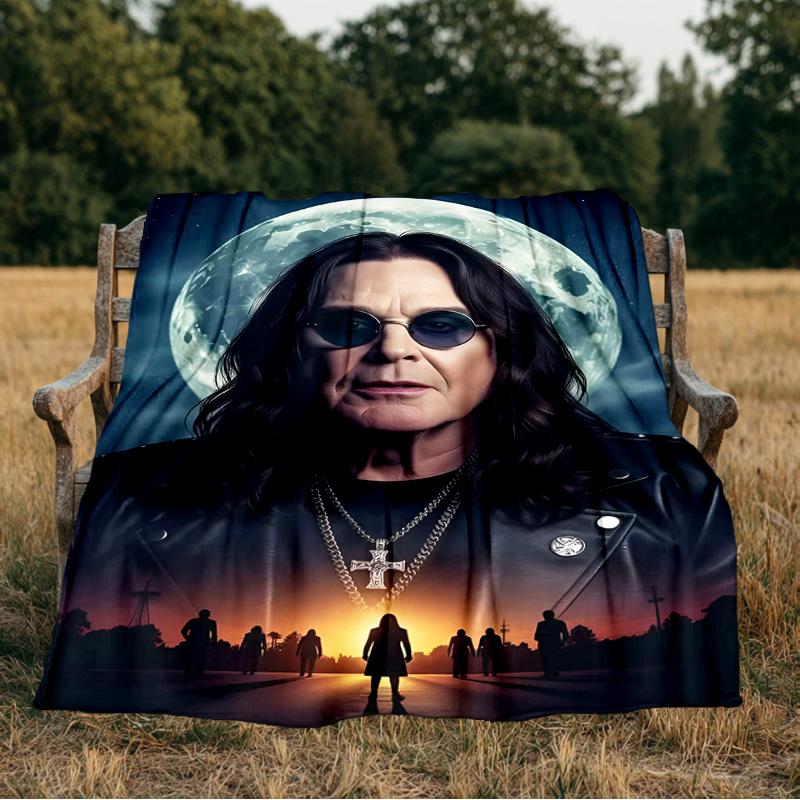 Ozzy Memorial Blanket Flannel Throw for Sofa, Indoor, Camping, Living Room, Office, Chair, And Bed Soft Birthday Gift