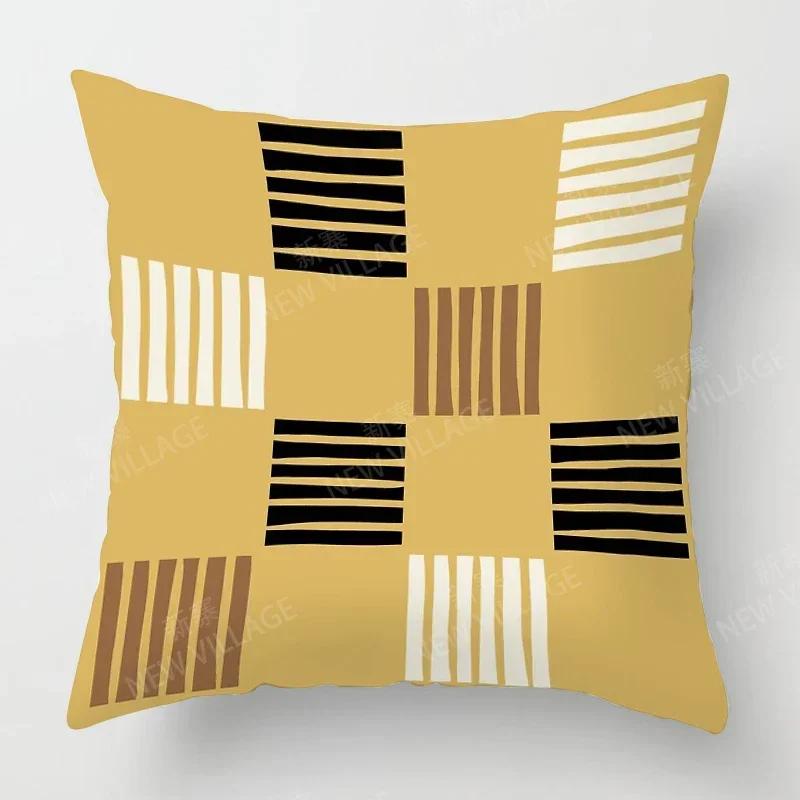 Nordic Fall Home Decor Autumn Throw Pillow Case Sofa Cushion Cover Modern