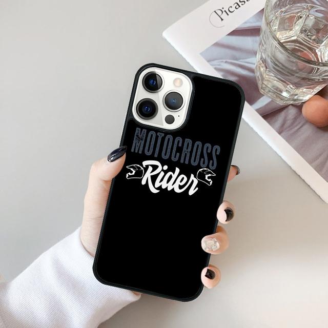 Moto Cross Motorcycle Sports phone Case Cover For iPhone 17 Air 16 15 14 Plus apple 16 11 12 13 Pro Ma coque