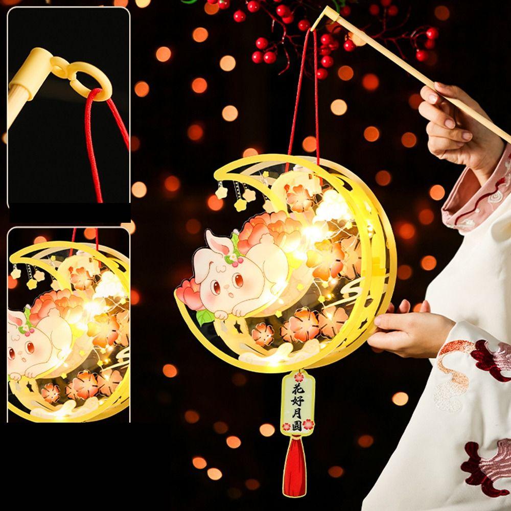 Glowing Rabbit Lantern Luminous Handheld Luminous Lantern  Chidlren Toy