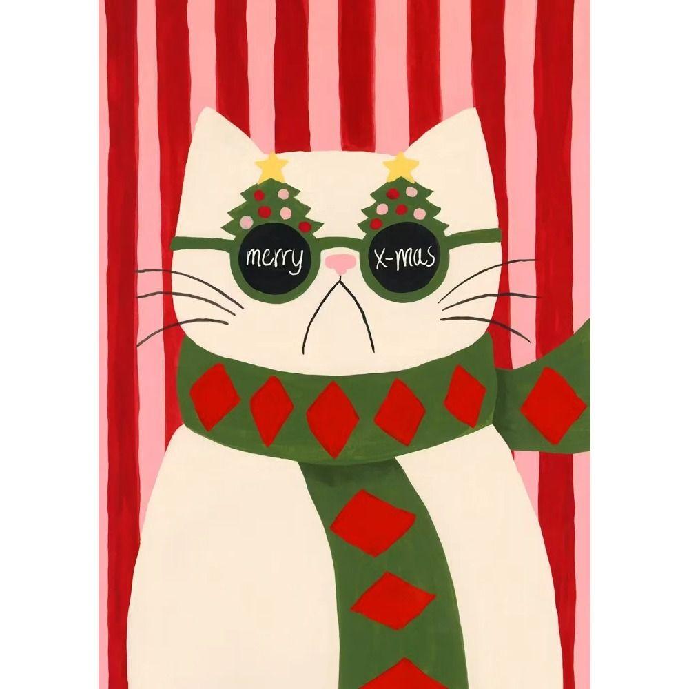 Vintage Christmas Metal Wall Decoration, Holiday Sticker Sign
