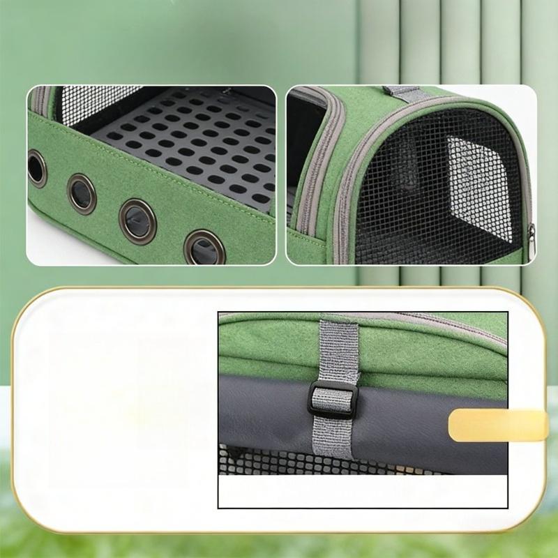Portable Parrot Bag Bird Bag Breathable Bird Cage Porous Handbag with Tray Cup-eating Birdcage Bird Cage Pet Parrot Carrier Bag