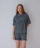 Okuka Check Frill Shorts - Black