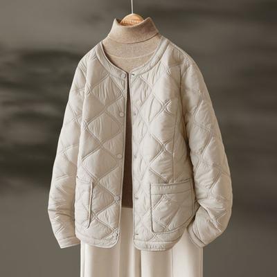 Verdickte Baumwolljacke Baumwollmantel Herbst und Winter Neuer Stil Schlicht und Vielseitig Intellektuelles Temperament Garantierte Wärme