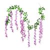 Simulated Wisteria Flowers Faux Weeping Plant with Flowers Artificial Flowering Wisteria Vine for Garland Wedding Arch Wall Decor