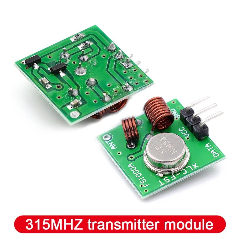 1/2/5pcs 315Mhz 433Mhz RF Transmitter and Receiver Module for Arduino/ARM/MCU WL Diy 315MHZ/433MHZ Wireless