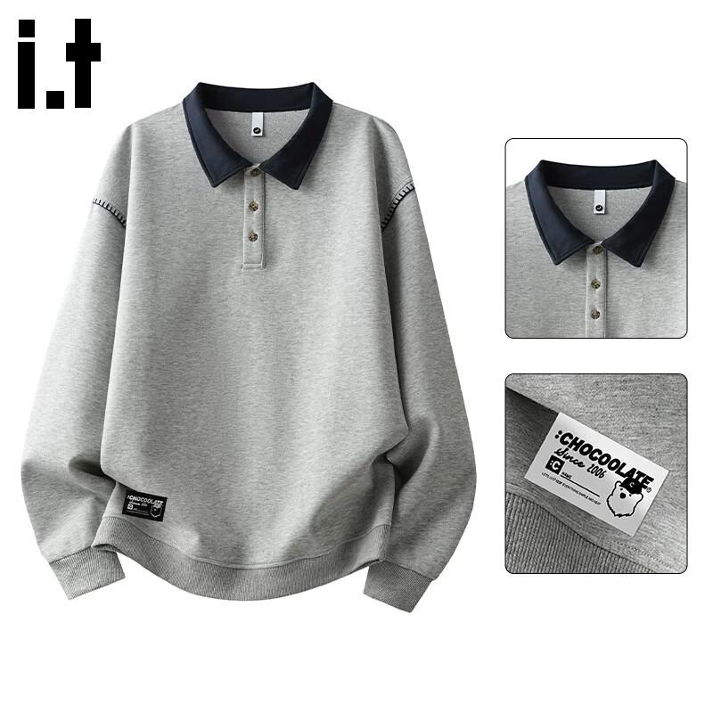 :CHOCOOLATEit American-Style Heavyweight Collar Sweatshirt