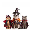 Halloween Pet Cape Costume Set Devil Vampire Witch Cloak with Hat Cat Dog Fancy Dress Festival Party Photo Outfit