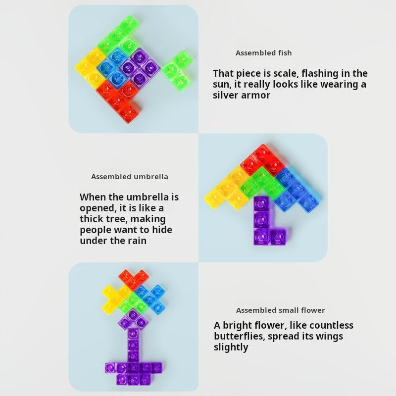 Tetris Toy Mutated Square Random box Blocks Puzzle Board Game Intelligence Toys Children's Day Gift Early Education Toys