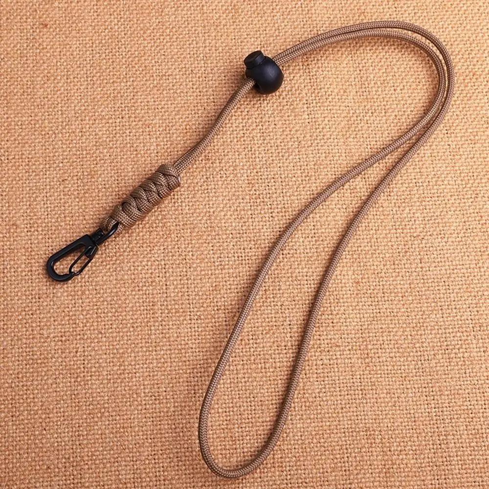 8 Styles Rotatable Buckle High Strength Parachute Cord Paracord Keychain Lanyard Backpack Key Ring Neck Hanging Rope
