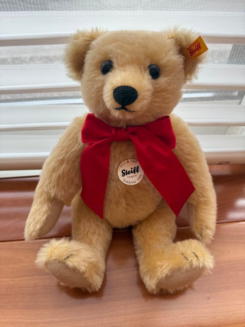 

[USED] Limited-time price reduction! Steiff 1909 Blonde Teddy Bear 35cm Keychain