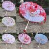 Chińska Japońska Sztuka Ozdobny Parasol z Frędzlami Duży 82cm Parasol z Wstążką Kostiumy Cosplay