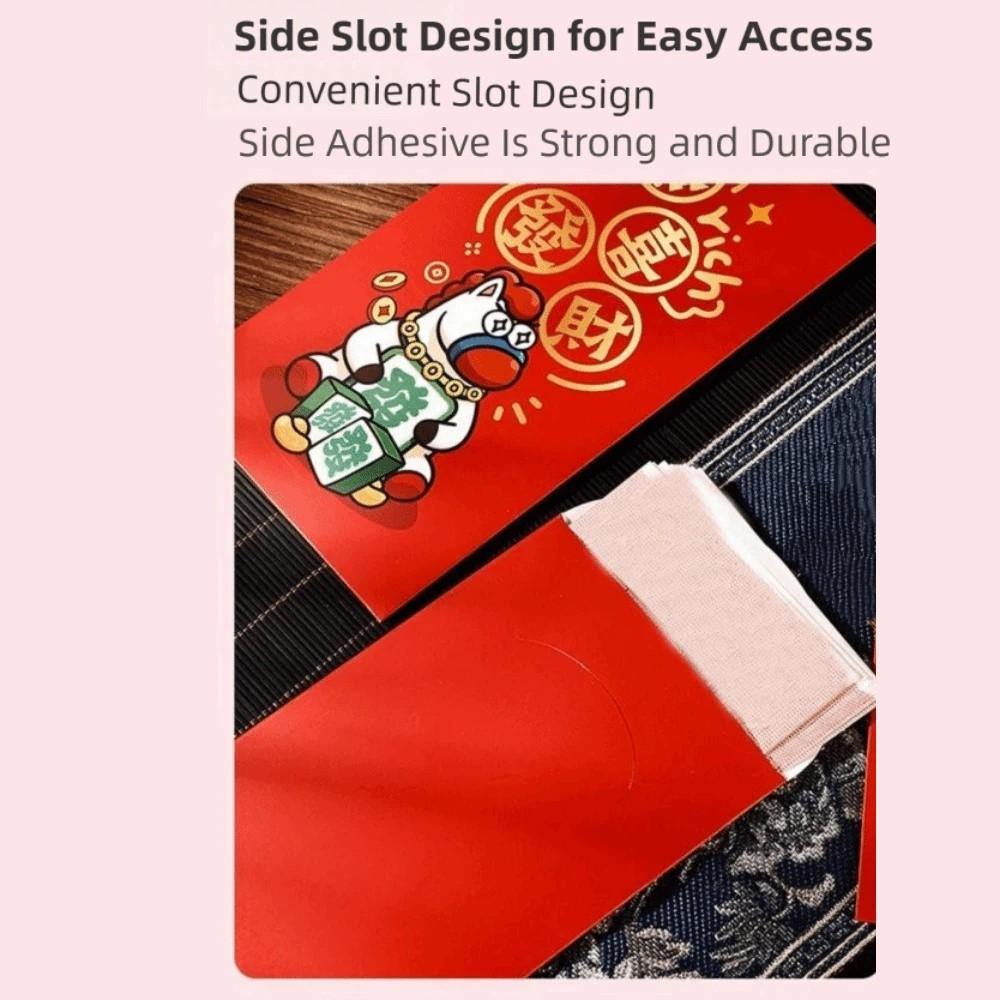 6Pcs/Set Cartoon 2026 Horse Year Red Envelope Creative 2026 Horse Year Red Pocket Lunar New Year