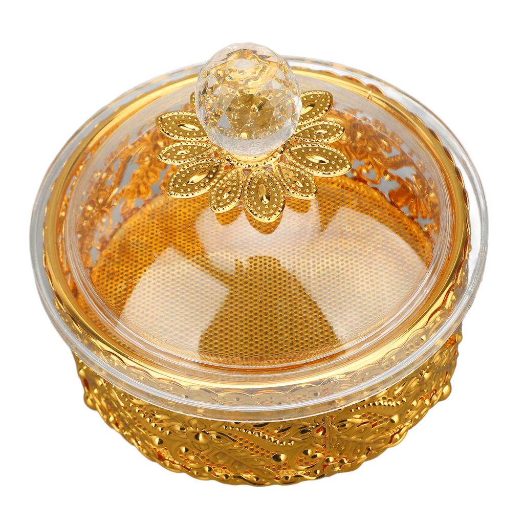 Decorative Jar Box Retro European Style Acrylic Mini Small Candy Jar for Jewelry Gift Round Shape