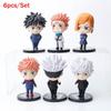 6pcs Set Jujutsu Kaisen Gojo Satoru Kugisaki Action Figures Perfect For Collectors And Kids Gifts