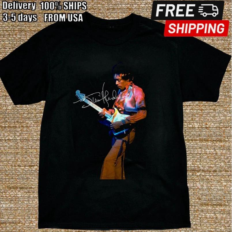 Jimi Hendrix Signature Short Sleeve T- Shirt Unisex All Size S-5XL 3XL