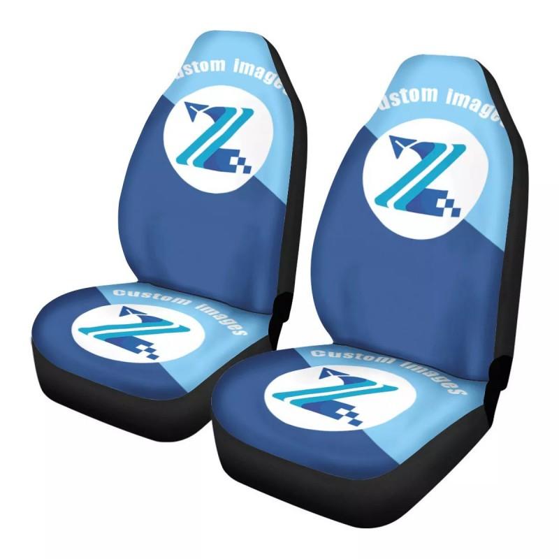 Set di 2 Coprisedili per Auto Teschio di Halloween Lavabili Vestibilità Universale Protezione Interni Auto