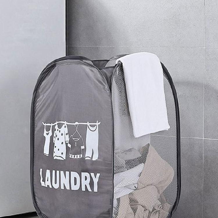 Breathable Mesh Laundry Hamper Storage Basket Collapsible Dirty Clothes Baskets