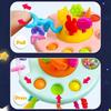 Cartoon Duck Astronaut Pull String Montessori Activity Development Silicone Teething Sensory Grip Training Early Educational Toy