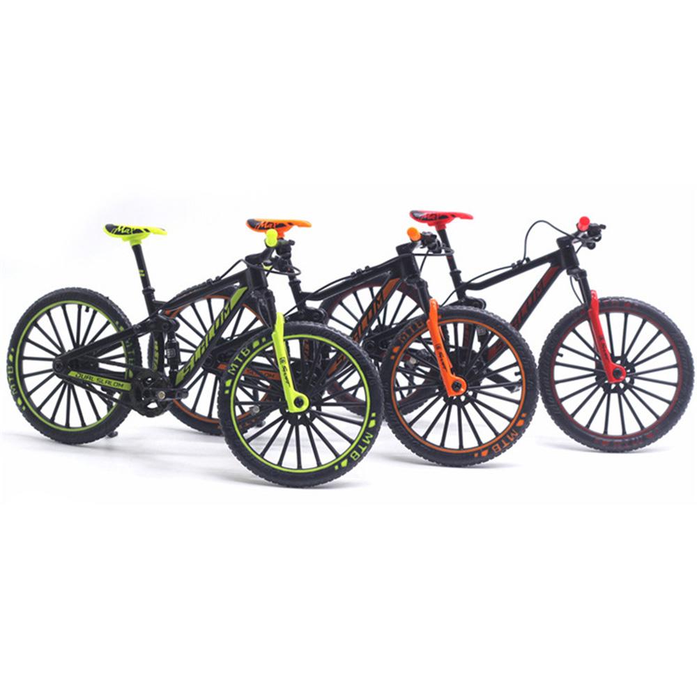 Mini Bicicleta De Aleación Retro Para Dedos – Juguete De Carreras Realista Y Adorno De Oficina, Coleccionable