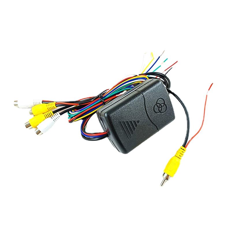 4-Wege-Autokamera-Steuerbox 360-Grad-Panoramablick Rückfahrbildkonverter Vorne Hinten Links Rechts Auto-Toter-Winkel-Kamera-Controller