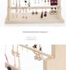 Solid Wood Jewelry Display Stand: Earring, Necklace & Bracelet Organizer.