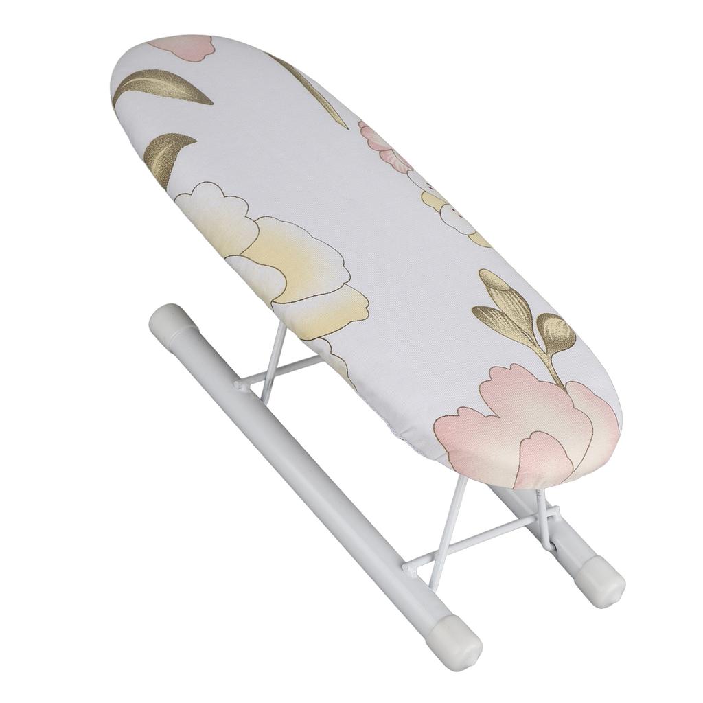 Foldable Space Saving Mini Ironing Board Home Travel Sleeve Cuffs Collars Handling Table(Peony)