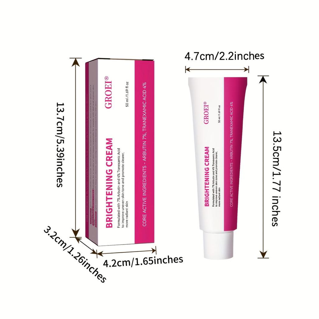 Ultimate Whitening Body Cream for Brightening and Evening Skin Tone with Bearberry Extract Deeply Dissolves Melanin Diminishes Dullness Improves