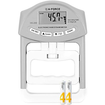 Can See Record Updates At a Genuine Digital Grip Strength Grip Strength Warranty Card Gray [You Glance] N-FORCE Meter, Measurement, Included,