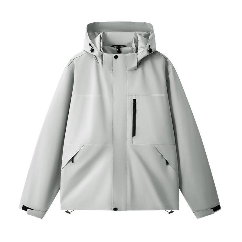 Unisex Hooded Windproof Waterproof Outdoor Jacket Hiking Camping Fall Lightweight Breathable Raincoat