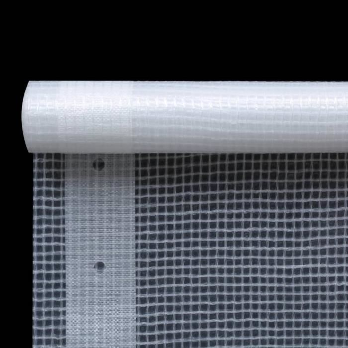 VidaXL Bâche Leno 260 g/m² 4 x 15 m Blanc