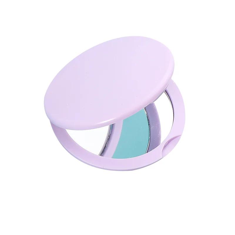 Round Folded Double Sided Mirror Wholesale Cute Mini Clamshell Student Portable Dressing Pocket Diy Small Mirror