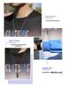 Men's Gradient Long Sleeve Pullover: Spring & Autumn Korean Style Loose Fit Letter T-Shirt.
